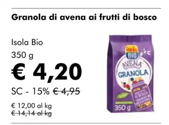 NaturaSí Granola di avena ai frutti di bosco oferta