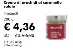 NaturaSí Crema di arachidi al caramello salato oferta