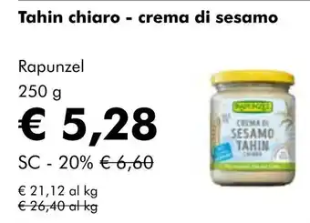 NaturaSí Tahin chiaro crema di sesamo oferta
