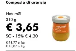 NaturaSí Composta di arancia oferta