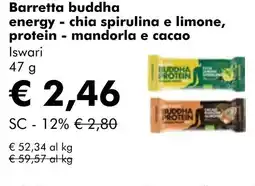 NaturaSí Barretta buddha energy-chia spirulina e limone, protein - mandorla e cacao oferta