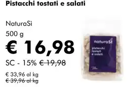 NaturaSí Pistacchi tostati e salati oferta