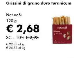 NaturaSí Grissini di grano duro turanicum oferta