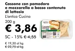 NaturaSí Cassone con pomodoro e mozzarella a basso contenuto oferta