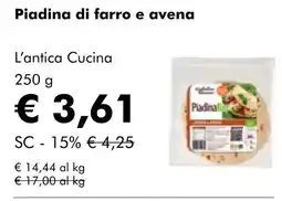 NaturaSí Piadina di farro e avena oferta
