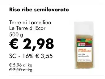 NaturaSí Riso ribe semilavorato oferta