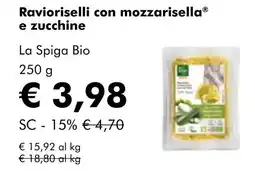 NaturaSí Ravioriselli con mozzarisella e zucchine oferta