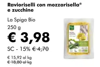 NaturaSí Ravioriselli con mozzarisella e zucchine oferta