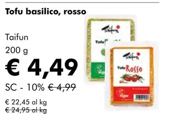 NaturaSí Tofu basilico, rosso oferta