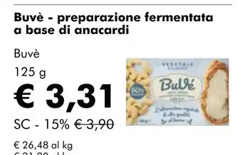 NaturaSí Buvè - preparazione fermentata a base di anacardi oferta