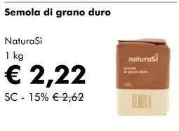 NaturaSí Semola di grano duro oferta