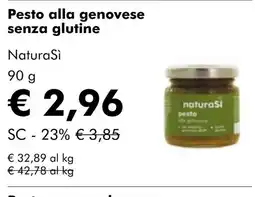 NaturaSí Pesto alla genovese senza glutine oferta