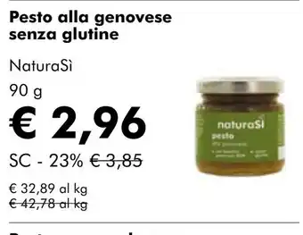 NaturaSí Pesto alla genovese senza glutine oferta