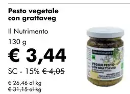 NaturaSí Pesto vegetale con grattaveg oferta