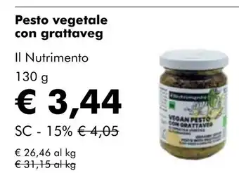 NaturaSí Pesto vegetale con grattaveg oferta