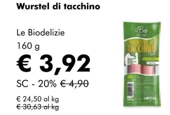 NaturaSí Wurstel di tacchino oferta