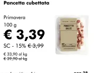 NaturaSí Pancetta cubettata oferta