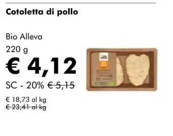 NaturaSí Cotoletta di pollo oferta