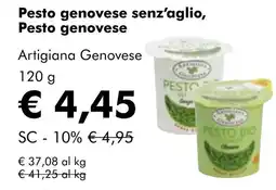 NaturaSí Pesto genovese senz'aglio, Pesto genovese oferta