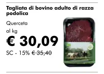 NaturaSí Tagliata di bovino adulto di razza podolica oferta