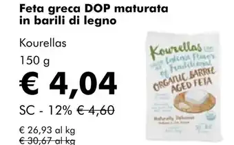 NaturaSí Feta greca DOP maturata in barili di legno oferta