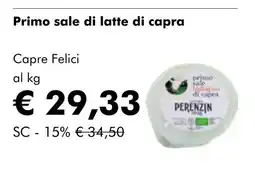 NaturaSí Primo sale di latte di capra oferta