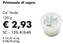 NaturaSí Primosale di capra oferta