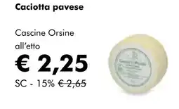 NaturaSí Caciotta pavese oferta