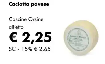NaturaSí Caciotta pavese oferta
