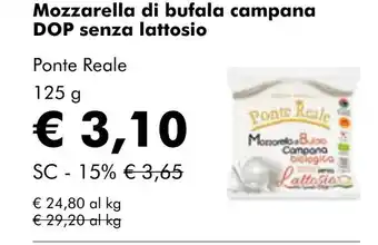 NaturaSí Mozzarella di bufala campana DOP senza lattosio oferta