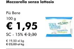 NaturaSí Mozzarella senza lattosio oferta