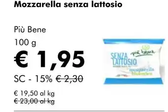 NaturaSí Mozzarella senza lattosio oferta