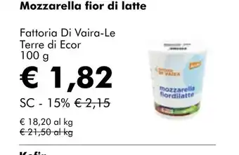 NaturaSí Mozzarella fior di latte oferta