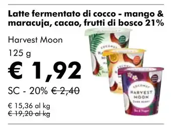 NaturaSí Latte fermentato di cocco - mango & maracuja, cacao, frutti di bosco 21% oferta