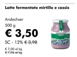 NaturaSí Latte fermentato mirtillo e cassis oferta