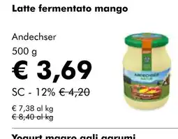 NaturaSí Latte fermentato mango oferta