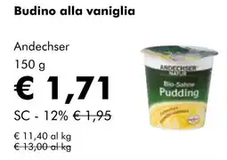NaturaSí Budino alla vaniglia oferta