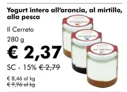 NaturaSí Yogurt intero all'arancia, al mirtillo, alla pesca oferta