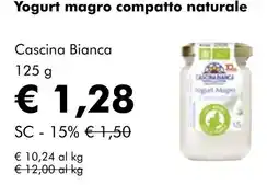 NaturaSí Yogurt magro compatto naturale oferta