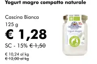 NaturaSí Yogurt magro compatto naturale oferta