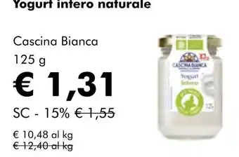 NaturaSí Yogurt intero naturale oferta