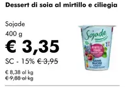 NaturaSí Dessert di soia al mirtillo e ciliegia oferta