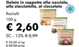 NaturaSí Gelato in coppetta alla nocciola, alla stacciatella, al cioccolato oferta