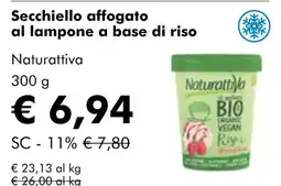 NaturaSí Secchiello affogato al lampone a base di riso oferta