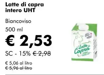 NaturaSí Latte di capra intero UHT oferta
