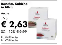 NaturaSí Bancha, Kukicha in filtro oferta