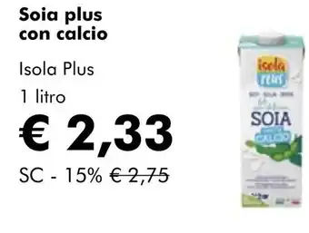 NaturaSí Soia plus con calcio oferta