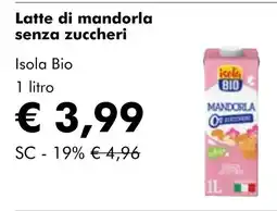NaturaSí Latte di mandorla senza zuccheri oferta