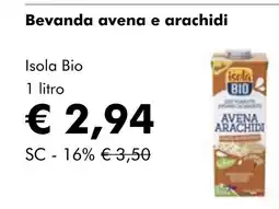 NaturaSí Bevanda avena e arachidi oferta