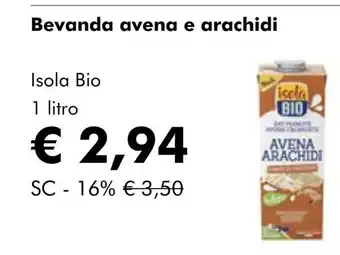 NaturaSí Bevanda avena e arachidi oferta